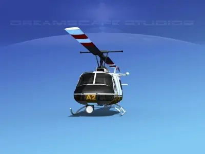 Bell 204 Madison County Sheriff 3D model