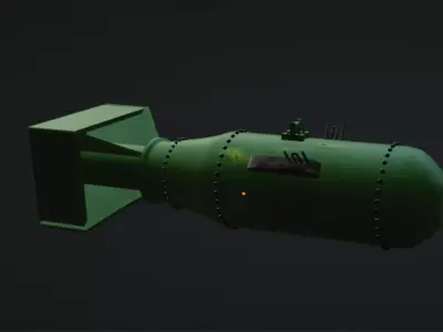 Atomic Bomb Little boy Free low-poly 3D model