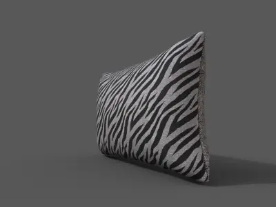 Cushion furniture Low-poly 3D model 8