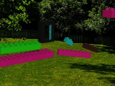 Lego Block modular Free 3D model