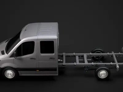 Mercedes Sprinter Chassis Crew Cab L3 RWD 2020 3D model