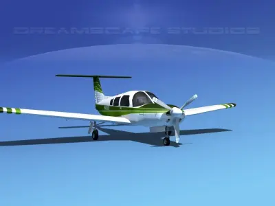 Piper PA-28R-201 Arrow III V04 3D model