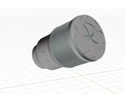 Iris with camera rigged 3D model