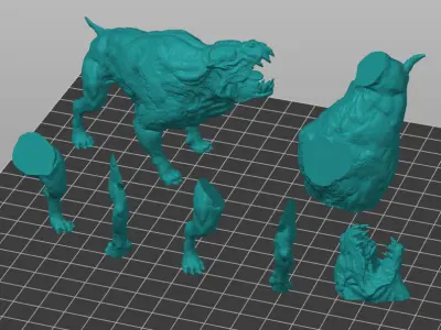 Fallout 4 Mutant Hound 3D print model