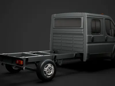 Ram Promaster Chassis Truck Crew Cab 4035 WB 2020 3D model