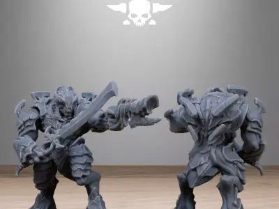 Xenarid Warriors 3D print model
