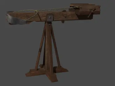 Old ballista Free 3D model