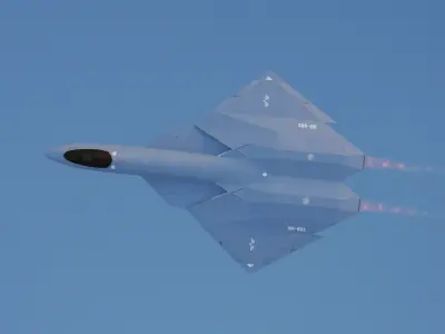 Arrow sixth generation stealth fighter jet 3D model