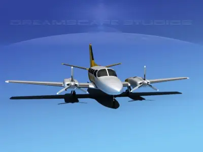 Cessna 404 Titan Charter One 3D model