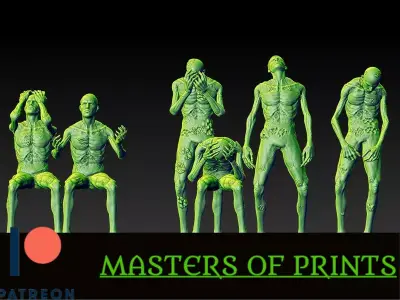 prisoners vol2 3 models 3D print model  3D print model