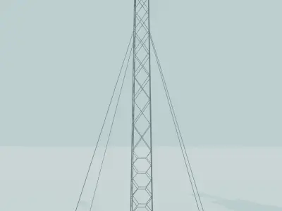Different Radio Towers 3 Pack Free 3D model