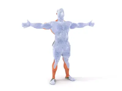 Muscular Male Soldier model pack Low-poly 3D model