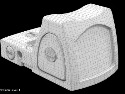 Trijicon RMR Sight Low-poly 3D model