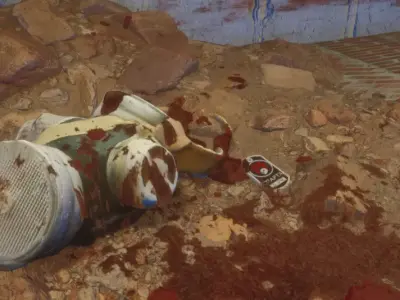 small gasmask for horor games Low-poly 3D model