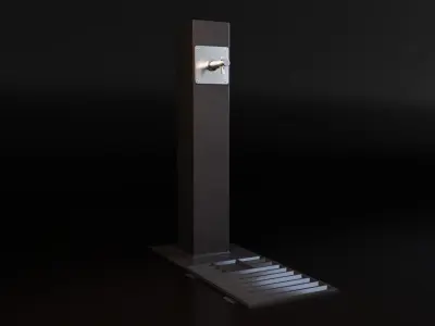 Drinking Fountain Low-poly 3D model