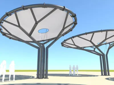 Tensile Membrane Structure 3D model