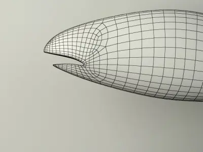 Hand Carved Wooden Fish 3D model