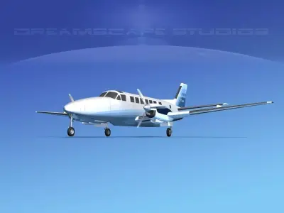 Beechcraft B99 Bahamas Charter 3D model