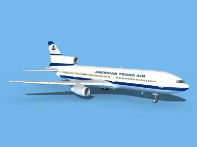 Lockheed L-1011 American Trans Air 1 3D model