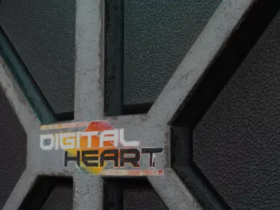 Digital Heart - Energy Core Chamber Sci-Fi Environment  Low-poly 3D model