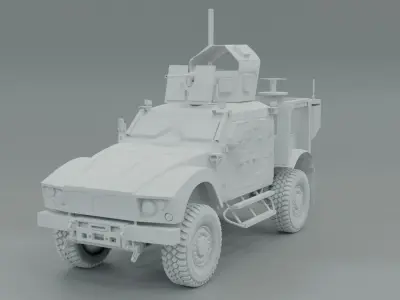 3D Oshkosh M-ATV Low Poly 3D Model model Low-poly 3D model