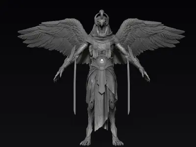 Horus Zbrush Concept 3D model