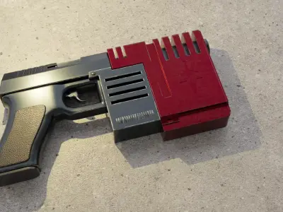 John Blade Gun from SiN 3D model