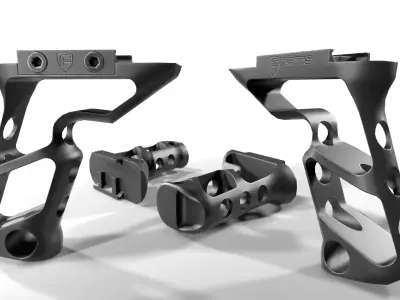 Fortis SHIFT Vertical Grip Low-poly 3D model purchase