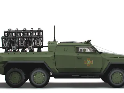 Generic MRAP Tkhir SLS Brimstone 2022 3D model
