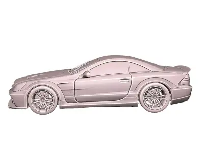 Mercedes SL 65 AMG Luxury Car 3D Print Model 3D print model