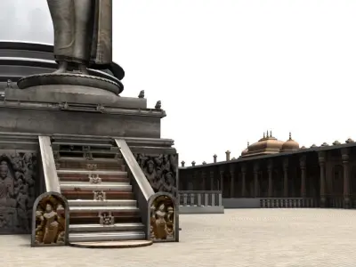 buddha temple 3D model