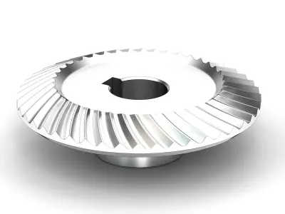 Spiral bevel gear 3D model