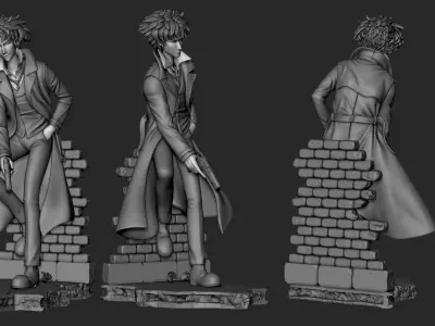 Spike spiegel   3D print model