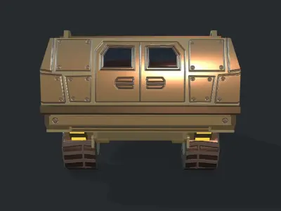MRAP Armored Vehicle Low-poly 3D model
