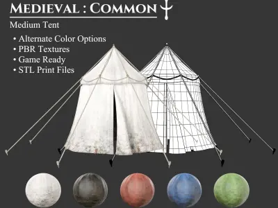 Medieval Collection Campsites 3D Model Pack