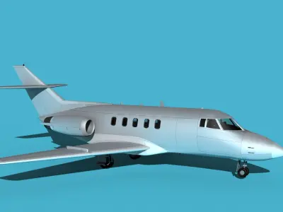 British Aerospace 125 Dominie V00 3D model