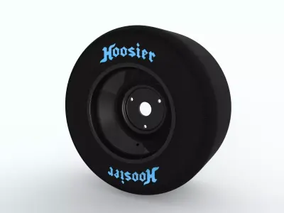 Go Kart Wheel Rim Tire -11x5-6 Free 3D model