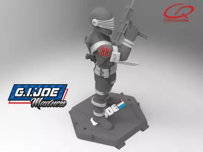 GI JOE Character Snake Eyes Full-figure Pose 01 3D print model