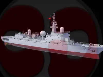 Type 814A Near-Sea Reconnaissance Vessel 3D model