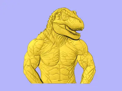 T REX MUSCULO  3D model