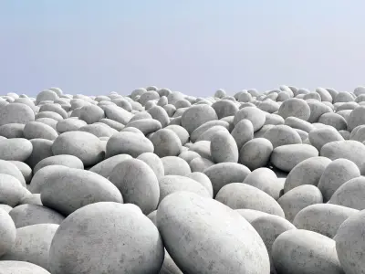 Pebble road part 2 3D model