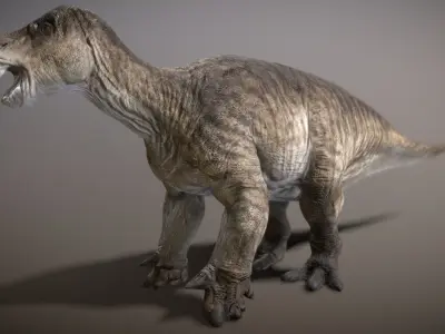 Iguanodon Low-poly 3D model