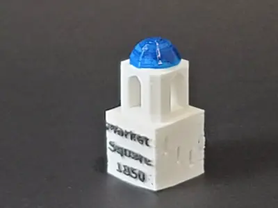 Market Square Brownsville TX 3D print model