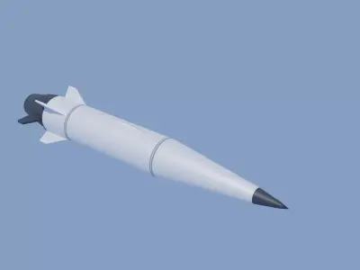 Kh-47m2 Hypersonic Missile 3D model