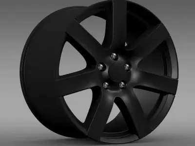 Jeep Wrangler Anlimited Altitude 2014 rim 3D model