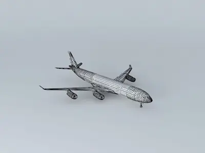 HiFly Airlines Airbus A340 300 Free 3D model