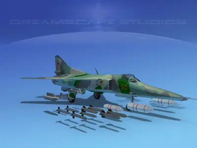 MIG-27 Flogger V03 USSR 3D model