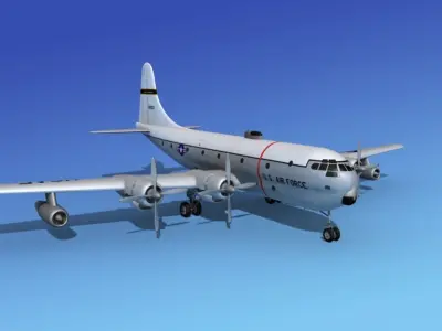 Boeing C-97 Stratofreighter V06 3D model