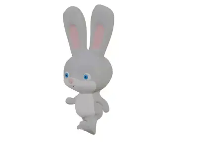 Rabbit Character Lowpoly Low-poly 3D model
