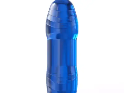 plastic bottle Free low-poly 3D model